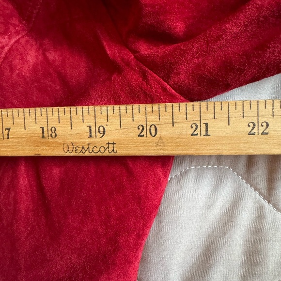 Jessi Lee Red Suede Leather Hip-length Jacket Women’s Size M Vintage Full Zip - Picture 11 of 15